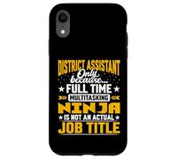 District Assistant Job Title - Funny District Secretary Case for iPhone XR