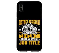 District Assistant Job Title - Funny District Secretary Case for iPhone XS Max