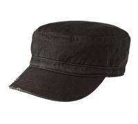 District Distressed Military Hat, Black