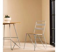 District Elm Wood and Grey Finish Frame Dining Chair