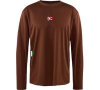 District Vision - Stretch and breathable trail/running T-shirt - Boxy Training Long Sleeve Tee Espresso for Men - Size S - Brown Brown S
