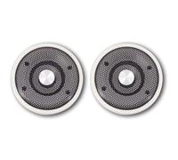 Disttocate 1 Pair Waterproof 4Ohm 15W Full Marine Boats Ceiling Wall Speaker Lawn J60A(White)