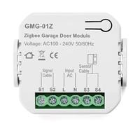 Disttocate 1 PCS Tuya Zigbee Smart Garage Door Controller Universal Garage Door Remote Control White ABS App Voice Timing Control for Home