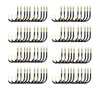 Disttocate 100Pcs Aberdeen Hooks Long Wire Barbless Fishing Hooks for Sunfish Small Trout Freshwater Size 2