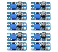 Disttocate 10PCS, DC-DC Converter Set Boost Regulator Set Kit USB Power Module, 2V-24V to 5V-28V, 2A Output, Micro-USB