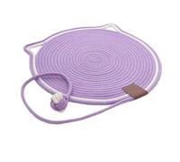 Disttocate 2PCS Cotton Rope Cat Scratcher Board Cat Scratching Post Mat Bed Mat Claw Sharpener Scrapers for Cat Grinding Nail Pad,A