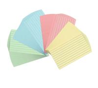 Disttocate 300 Sheets Colored Index Cards 3x5Inch Ruled-Lined Note Cards Color Flash Cards for Studying, Note Taking, to Do List Easy to Use