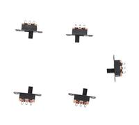 Disttocate 5 Pcs 50V 0.5A 3 Pin 2 Position On/Off 1P2T SPDT Slide Switch 3 Pin