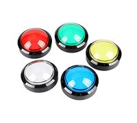 Disttocate 5X Buttons 60mm Dome 2.36 Inch LED Push Button with Micro-Switch for Machine Video Games Console