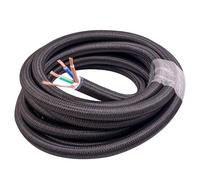 Disttocate Audiophile 17mm HiFi OCC Power Cable CD/IEC Player Amplifier AC Power Cord 6N DIY HIFI XLR Bulk Power Cable 1 Meter