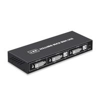 Disttocate DVI KVM Switch 2-In-1 4K Two Computers Shared USB Keyboard Mouse Print Monitor Multi-Function Switching Screen