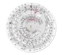 Disttocate E6B-R 6 Inch Diameter Circular Flight Computer, Flight Computer Calculator, Standard Flight Training for Students, Use IFR VFR
