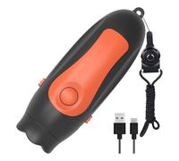 Disttocate Electronic Coaching Whistle, Orange, USB Rechargeable with 3 Tones, Volume Customization