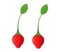 Disttocate Loose Tea Leaf Strainer Silicone Tea Infuser Teapot Tool Teabag Kettle Ball Holder Spice Filter Tea Infuser Strawberry