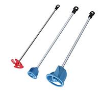 Disttocate Pack of 3 Paint, Epoxy Resin, Mud&Ceramic Glaze Mixer Paddle Blades-Power Drill Stirring Attachment-Mixer Mixing Paddles