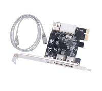 Disttocate PCI-E 1X 1394 4 Port DV HD Video Capture Card Firewire Card 800/400/200/100Mbps Supports Hot-Swapping for Desktop