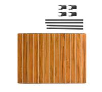 Disttocate Portable Table Board Folding Tabletop Board Foldable One Action Board Wood Color 5 Inch