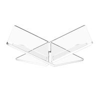 Disttocate Transparent Clear Acrylic Book Holder Reading Stand for Open and Closed Books, Magazines