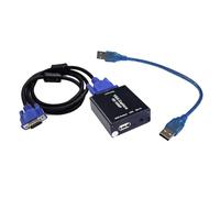 Disttocate VGA to USB Adapter Converter with Audio and Video Capture Card VGA Digital Converter