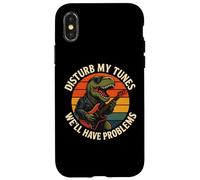 Disturb My Tunes Funny Guitar Dino Case for iPhone X/XS