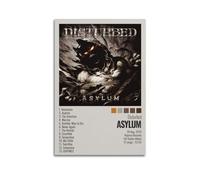 Disturbed Asylum Album Poster Canvas Poster Room Decor Aesthetic Poster Artistic Poster for Bedroom Living Room Walls 12x18inch(30x45cm) Unframe-Style