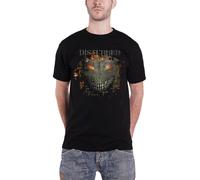 Disturbed Asylum Fire T-Shirt in Black | Size: Medium Disturbed Black M