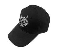 Disturbed Baseball Cap Icon Silver Band Logo Official Black Unisex Snapback Taglia unica