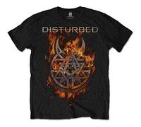 Disturbed Burning Belief Official Tee T-Shirt Mens Unisex (X-Large) Black
