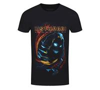 Disturbed 'DNA Swirl' T-Shirt (Small) Black