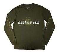 Disturbed European Tour 23 Take Back Long Sleeve T Shirt M Green