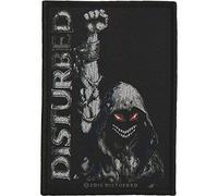 Grindstore Patch Disturbed Eyes Official – 7 x 10 cm – Black