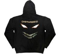 Disturbed The Face Band Logo Zipped Hoodie S Black