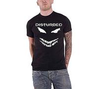 Disturbed White Scary Face Men's T-Shirt Unisex Black Tee L