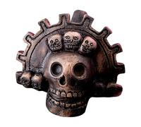 Disturbing Aztec Death, Aztec Ceremonial, Historic Aztec Death, Authentic Aztec Skull, Loud Death with Unique Sound for a