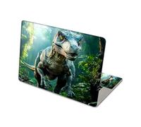DISUOFEART Aesthetic Laptop Skin Sticker, Raptor in Jungle Light Waterproof Vinyl Laptop Decal, Removable Bubble Free, Reusable Protective Cover for 13 14 15 15.6 Inch