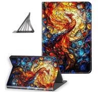 DISUOFEART for All-New 6'' Basic Kindle 11th Generation (2024/2022 Release) Case, Slim Lightweight Stand Cover with Auto Sleep/Wake, Stained Glass Phoenix Mosaic
