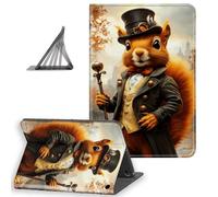 DISUOFEART for All-New Amazon Fire HD 10 Tablet Case(13th/11th Gen, 2023/2021 Release), Slim Lightweight Stand Cover with Auto Sleep/Wake, Steampunk Squirrel Gentleman