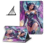 DISUOFEART for All-New Amazon Fire HD 10 Tablet Case(13th/11th Gen, 2023/2021 Release), Slim Lightweight Stand Cover with Auto Sleep/Wake, Dark Angel Warrior Fantasy