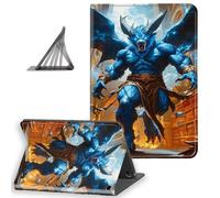DISUOFEART for All-New Amazon Fire Max 11 Tablet Case(13th Gen,2023 Release), Slim Lightweight Stand Cover with Auto Sleep/Wake, Blue Winged Beast Fantasy