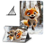 DISUOFEART for All-New Kindle Paperwhite 12th Generation (2024 Release) & Kindle Colorsoft 2024/2025 Case 7", Slim Lightweight Stand Cover with Auto Sleep/Wake, Joyful Fox Cub in Snowfall
