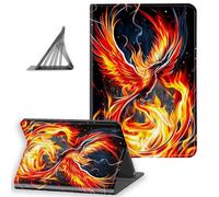 DISUOFEART for Amazon Fire HD 10 Tablet Case(5th 7th 9th Generation, 2015 2017 2019 Release), Slim Lightweight Stand Cover with Auto Sleep/Wake, Phoenix Rising from The Ashes