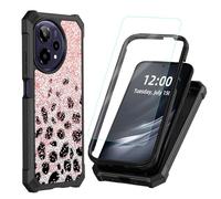 DISUOFEART for Cricket Icon Pro 2026 Case with Tempered Glass Screen Protector, Shockproof TPU Cover, Reinforced Corners, Anti-Scratch, Full Protection, Pavilions and Towers on Lake