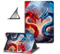 DISUOFEART for iPad A16 Case/iPad 10th Generation Case（2025/2022, Slim Lightweight Stand Cover with Auto Sleep/Wake, Two Dragons Fighting
