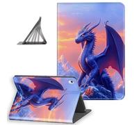 DISUOFEART for iPad A16 Case/iPad 10th Generation Case（2025/2022, Slim Lightweight Stand Cover with Auto Sleep/Wake, Blue Dragon on Mountain