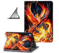 DISUOFEART for iPad A16 Case/iPad 10th Generation Case（2025/2022, Slim Lightweight Stand Cover with Auto Sleep/Wake, Phoenix Rising from The Ashes