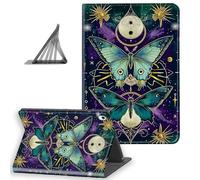 DISUOFEART for iPad Air 11 Inch Case 2025/2024, Slim Lightweight Stand Cover with Auto Sleep/Wake, Mystic Butterfly Symbols