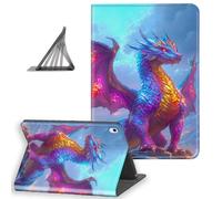DISUOFEART for iPad Air 13 Inch Case 2025/2024, Slim Lightweight Stand Cover with Auto Sleep/Wake, Colorful Dragon in Sky