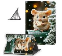 DISUOFEART for iPad Air 6th/ 5th/ 4th Generation Case, Slim Lightweight Stand Cover with Auto Sleep/Wake, Mouse Mailbox Letter