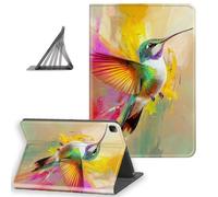 DISUOFEART for iPad Pro 12.9 Inch 6th/ 5th/ 4th (2022/2021/2020) Generation Case, Slim Lightweight Stand Cover with Auto Sleep/Wake, Hummingbird in Flight