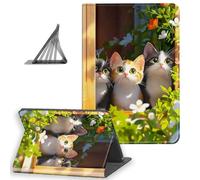 DISUOFEART for Kindle Paperwhite 10th Generation(2018 Release) Case, Slim Lightweight Stand Cover with Auto Sleep/Wake, Cute Cats with Big Eyes